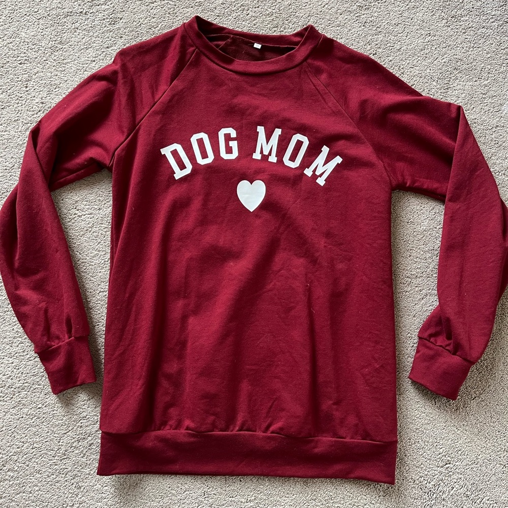 Dog Mom Crewneck Shirt Size Small
